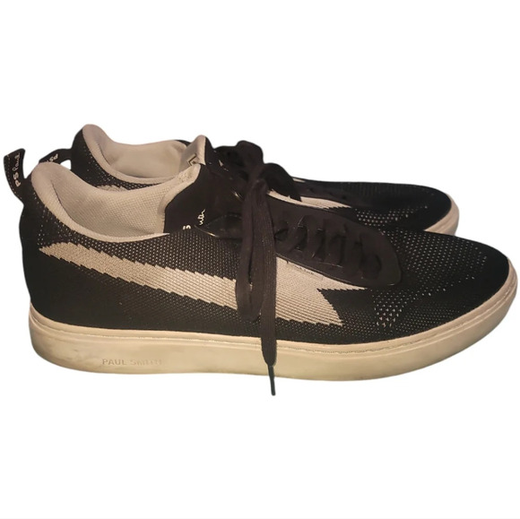 PS Paul Smith Other - Ps Paul Smith black white juno lightning bolt knit mesh sneakers 11